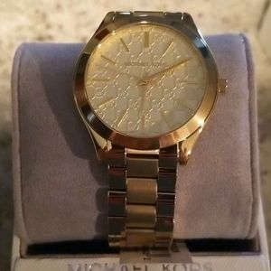 NWT MK Watch Gold